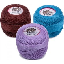 3 Adet Kaplan Etamin ve Kanaviçe Ipi 8 No Kod/renk: 300 - 518 - 553 - Ryl