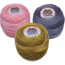 3 Adet Kaplan Etamin ve Kanaviçe Ipi 8 No Kod/renk: 1016 - 319 - 580 - Ryl