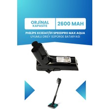 Philips 8000 Serisi XC8347/01 Speedpro Max Aqua Uyumlu Batarya 25.2 V 2600MAH Dikey Süpürge Bataryası