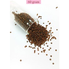 Marsilyan Dökme Cam Kum Boncuk (11/0) 2 mm - 60 Gram -  Çok Koyu Turuncu - BNC064