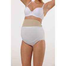 Hmd 1413 3'lü Pamuklu Yüksel Bel Hamile Lohusa Külot - Beyaz