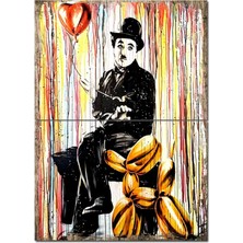 Charlie Chapline Hediyelik Mdf Tablo 70CMX 100CM