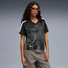 Puma Kadın Siyah Puma Leo Luxe Football Jersey Siyah Kadın Forma