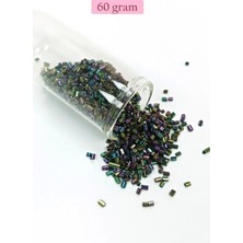 Marsilyan Kesme Cam Boncuk 2mm - 60 Gram - Parlak Alacalı - BNC352