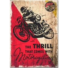Motor Yarışı Ile Gelen Heyecan Art Mdf Poster 70CMX 100CM