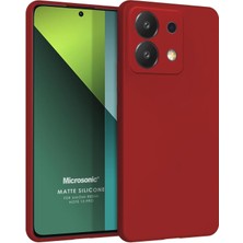 Matte Silicone Xiaomi Redmi Note 13 Pro 5g Için Kılıf Kırmızı [redmi Note 13 Pro 5g ile Uyumlu Kılıf - Kırmızı]