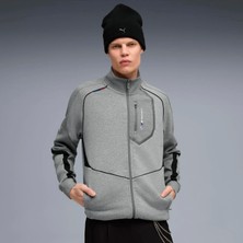 Puma Erkek Gri Puma Bmw Mms Sweat Jacket Gri Erkek Fermuarlı Üst