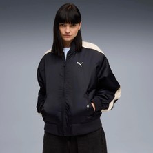 Puma Erkek Lacivert T7 Bomber Jacket Kullanım Alanı İçin Şık Ceket L Beden