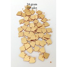 Oya Abiye Bileklik Kolye Pleksi Metalik Plastik Pul Altın Renk 24 Gram 210 Adet - BNC554