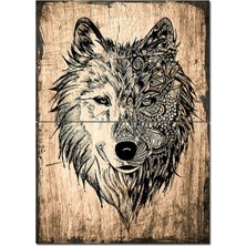 Kurt Başlı Tasarım Tasarım Mdf Tablo 70CMX 100CM