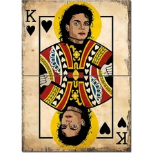 Kupa Erkeği Micheal Jacson Art Mdf Tablo 70CMX 100CM