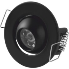 Cata Ct 5268 1.5W Siyah Kasa LED Spot 6500K Beyaz Işık