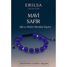 Sertifikalı Sentetik Mavi Safir Taşı Bileklik – Aklı ve Hisleri Güçlendiren Şık Takı