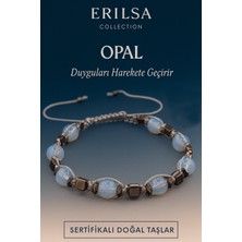 Sertifikalı Doğal Opal Taşı Bileklik – Duyguları Canlandıran El Yapımı Şık Tasarım Takı