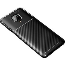 Redmi Note 9s Kılıf Karbon Desenli Esnek Yüksek Kaliteli Meteryalden Üretilmiş Silikon Kapak Ryc/negro