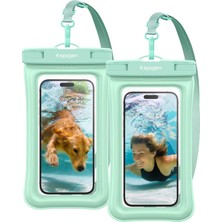 Aqua Shield Floating Waterproof Ipx8 Sertifikalı Su Geçirmez Yüzer Kılıf (2 Adet) A610 Mint - ACS06019