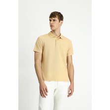 Regular Fit Pamuklu Düz Polo Yaka Tişört