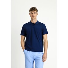 Regular Fit Pamuklu Düz Polo Yaka Tişört