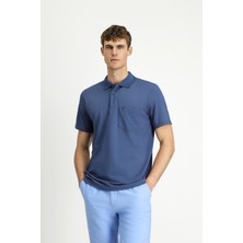 Regular Fit Pamuklu Düz Polo Yaka Tişört
