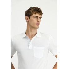 Regular Fit Pamuklu Düz Polo Yaka Tişört