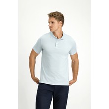 Slim Fit Dar Kesim Pamuklu Polo Yaka Tişört