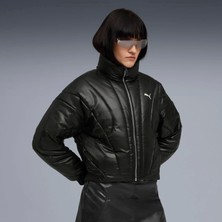 Puma Kadın Siyah Dare To Puffer Jacket Uzun Kol Kesim Kalıbı ile Şık Mont
