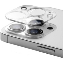 Powerfox Iphone 13 Pro-13 Pro Max Uyumlu Şeffaf Kamera Lens Koruyucu Cam Çizilmeye Dayanıklı Malzeme