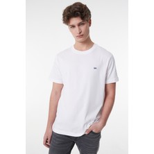 L60UFQ Small Logo Lee Erkek T-Shirt L60UFQ12 White