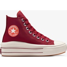 Converse Chuck Taylor All Star Move Platform Unisex Kırmızı Platform Sneaker