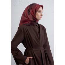 Armine Soyut Desenli Saf Ipek Twill Eşarp 9436D 80