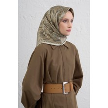 Armine Etnik Desen Saf Ipek Twill Eşarp 9421D 36