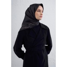 Armine Klasik Desenli Saf Ipek Twill Eşarp 9404D 11