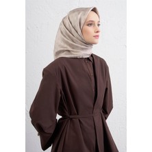 Armine Monogram Desenli Saf Ipek Twill Eşarp 9412D 82