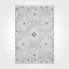 Bespoky 260x600 cm Gri Yıkanabilir Halı | Salon Yatak Odası Halısı | Hav Vermez, Leke Tutmaz, Kaymaz | İSKANDİNAV-3079PC
