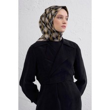 Armine Klasik Desenli Saf Ipek Twill Eşarp 9410D 81