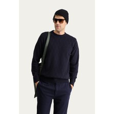 Kiğılı Bisiklet Yaka Regular Fit Yünlü Triko Kazak