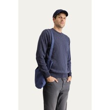 Kiğılı Bisiklet Yaka Regular Fit Yünlü Triko Kazak