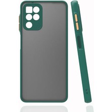 Samsung Galaxy A22 4g Kılıf Arkası Buğulu Kenarları Renkli Sert Premium Silikon Kapak Rcv/hux