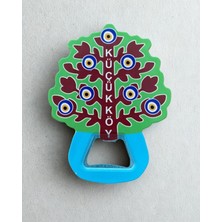 Küçükköy Temalı Buzdolabı Süsü Magnet Şişe Açacağı 8cm x 10CM