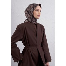 Armine Klasik Desenli Saf Ipek Twill Eşarp 9410D 87