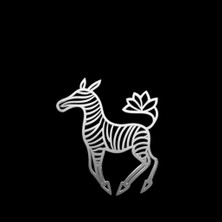 TabiTela 925 Ayar gümüş kolye zebra SM8586