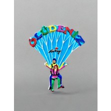 Ölüdeniz Temalı Kabartma Polyester Magnet 7cm x 8cm Pembe