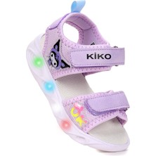  Kuruza Günlük Işıklı Cırtlı Kız Çocuk Sandalet Ayakkabı