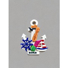Bodrum Temalı Kabartmalı Polyester Magnet. 5,5cm x 7,5cm.