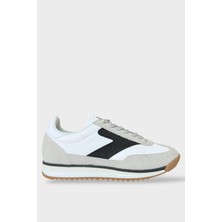 Erkek Günlük Hafif Rahat Taban Sneaker Ayakkabı Gri - Siyah