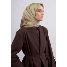 Armine Çiçek Desenli Saf Ipek Twill Eşarp 9426D 54