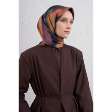 Armine Soyut Desenli Saf Ipek Twill Eşarp 9436D 82