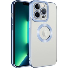 iPhone 12 Pro Max Kılıf Kenarları Lazer Renkli ve Logo Detaylı Şık Esnek Premium Silikon Kapak Ryc/omega