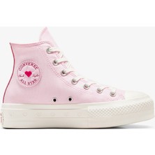 Converse Chuck Taylor All Star Lift Hearts Unisex Pembe Platform Sneaker