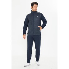 Erkek Tam Fermuarlı Eşofman Takımı Lacivert 5753-L